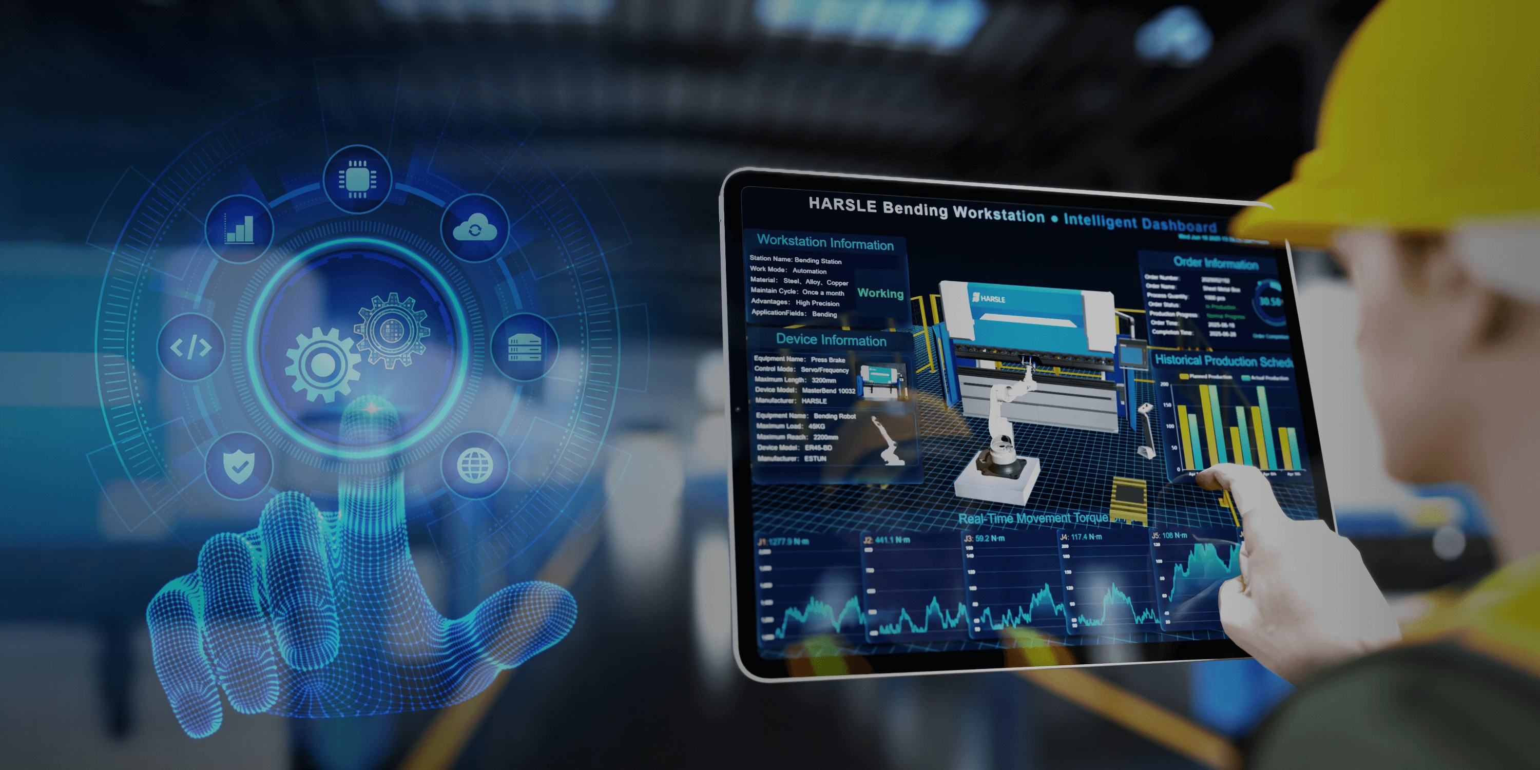 Digital twin simulation for press brake